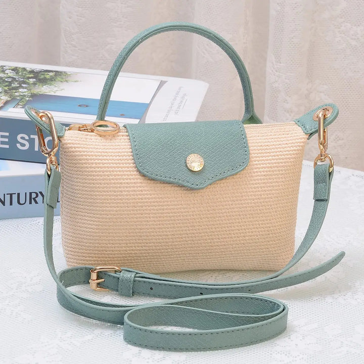 MW Lacey Straw Mini Crossbody Bag