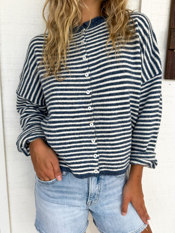 The Piper Striped Cardigan
