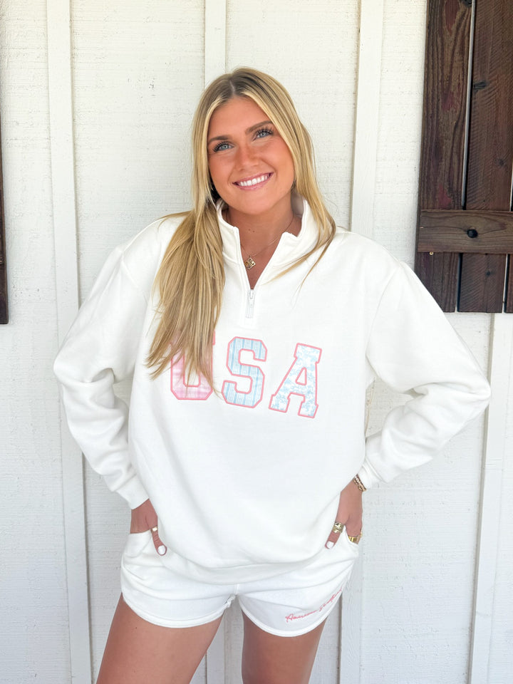 The USA Pastels Quarter Zip