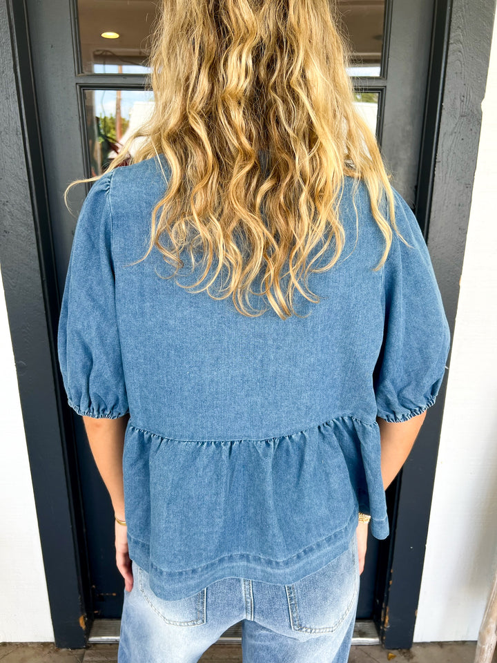 The Annia Denim Top