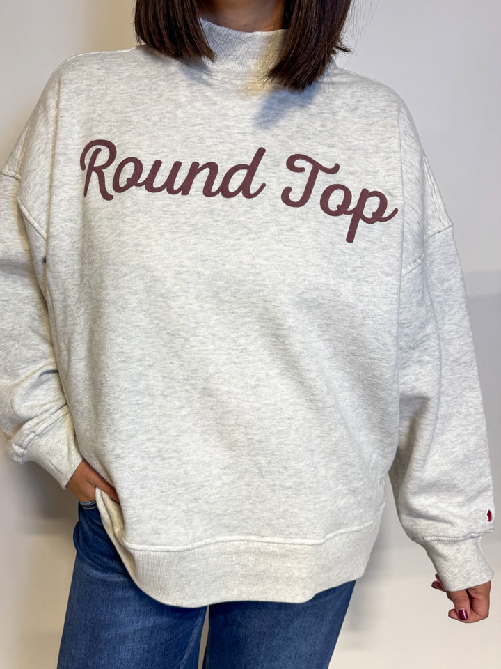 The Round Top Script Mockneck