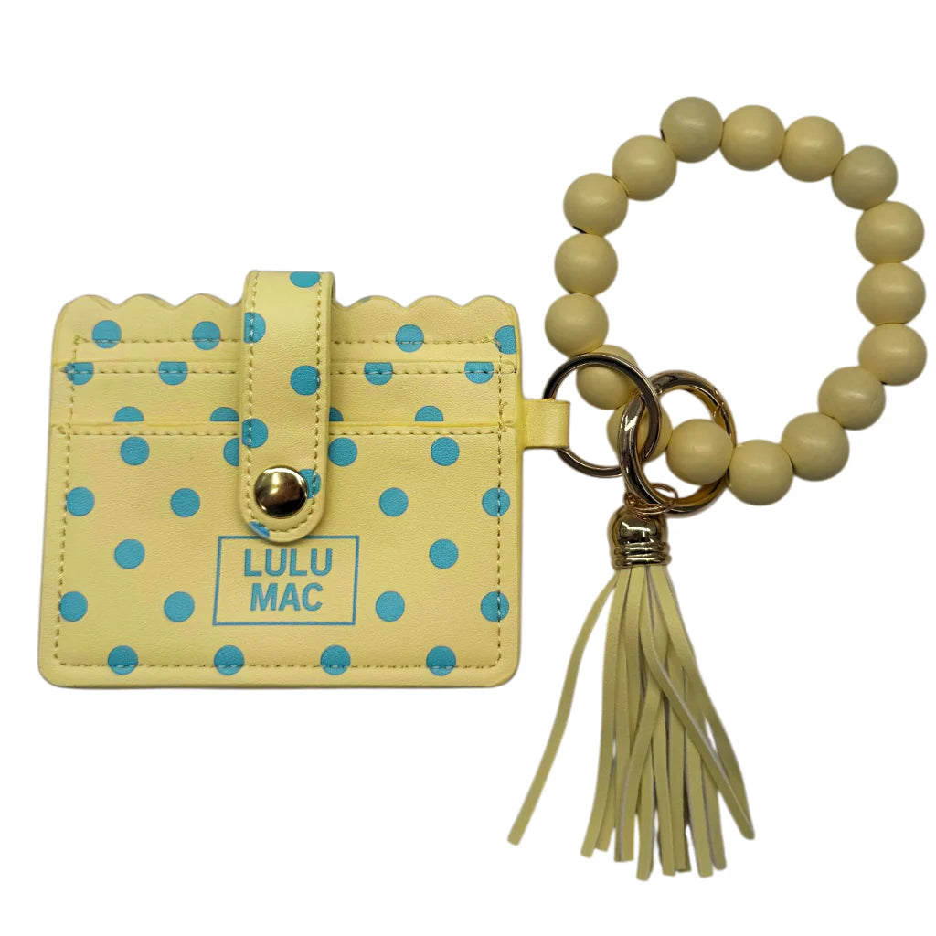 Lulu Mac Beaded Wristlet ID Wallet