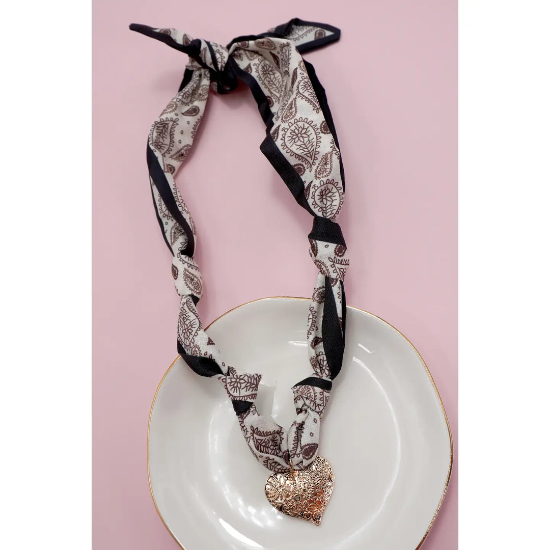 Josslyn Scarf Charm Necklace