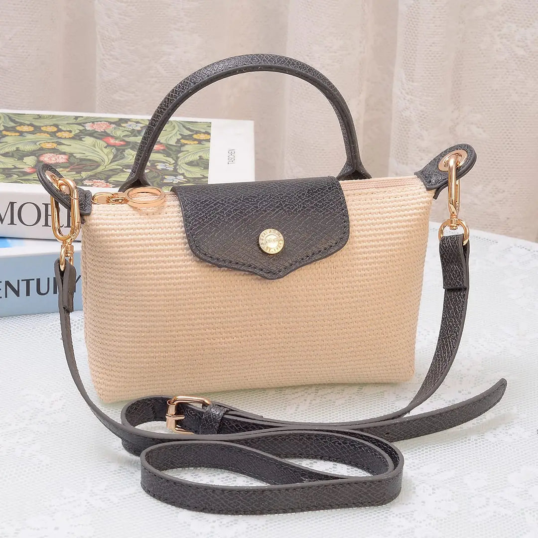 MW Lacey Straw Mini Crossbody Bag