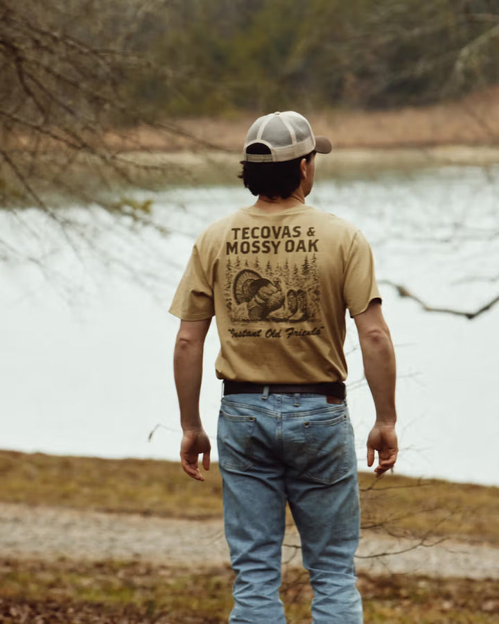 Tecovas Men's Mossy Oak Turkey & Boots Tee