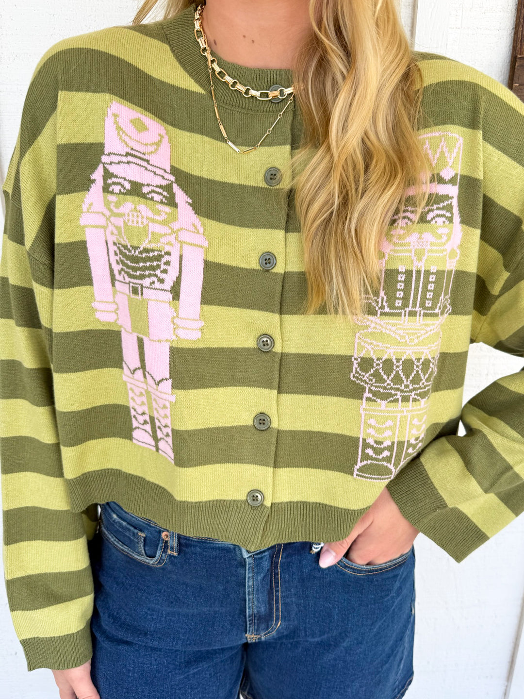 The Preppy Nutcracker Cardigan