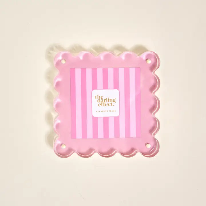 Darling Effect Square Scalloped Acrylic Frames