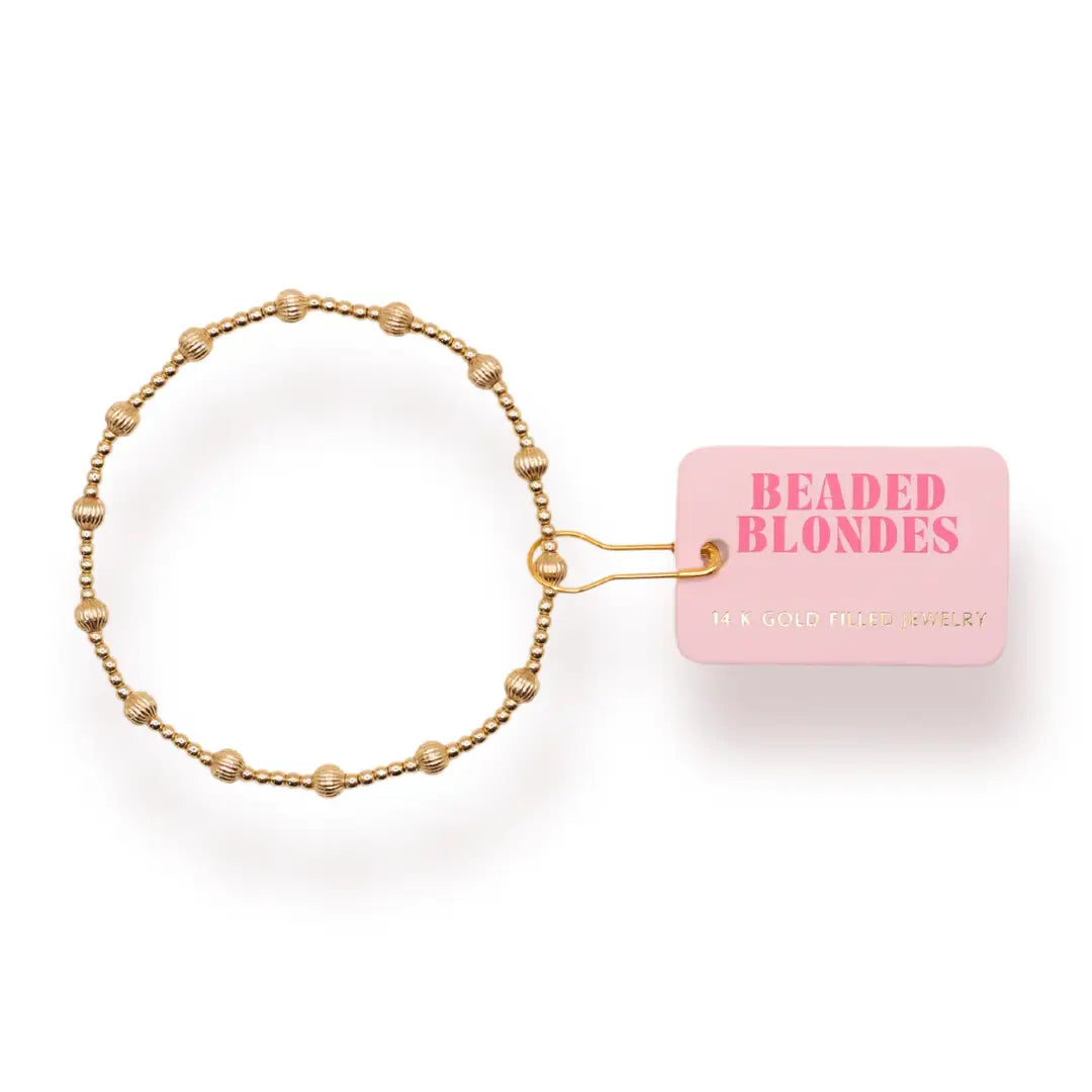 Beaded Blondes June Fluted Bracelet