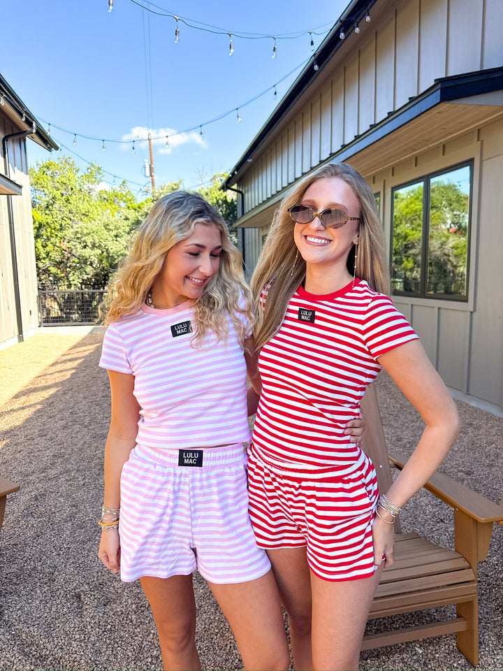 Lulu Mac Striped Baby Doll Top