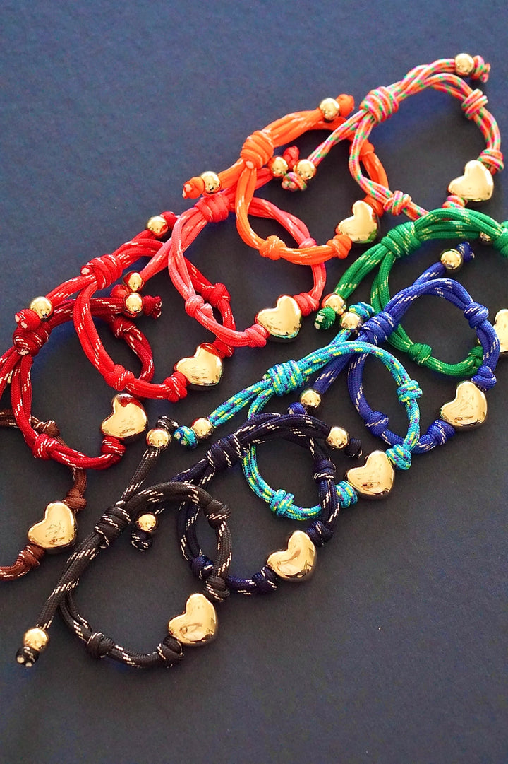 CS Blaine Puffy Heart Paracord Bracelet