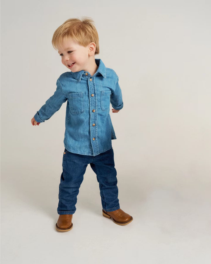 Tecovas Doc Toddler Boot - Tan Goat