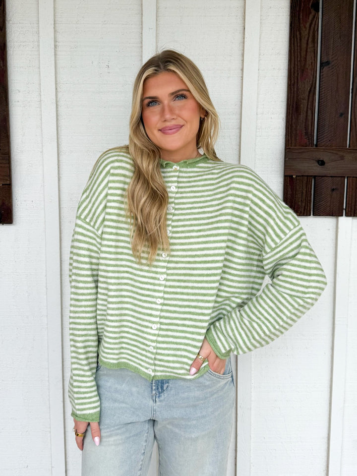 The Piper Striped Cardigan