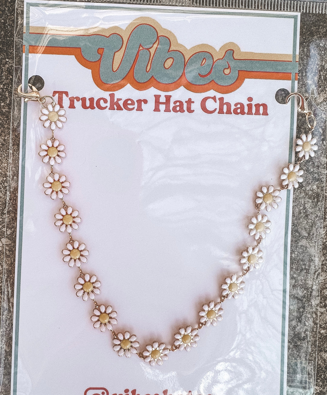 Trucker Hat Chains - Gold