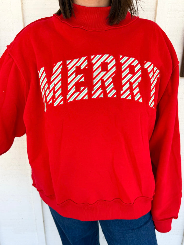 The Merry Striped Sweatshirt