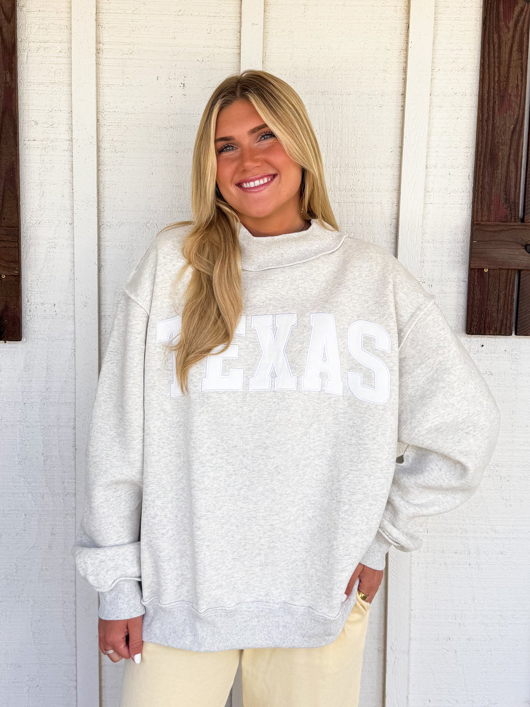 The Lone Star Mock Neck Sweatshirt