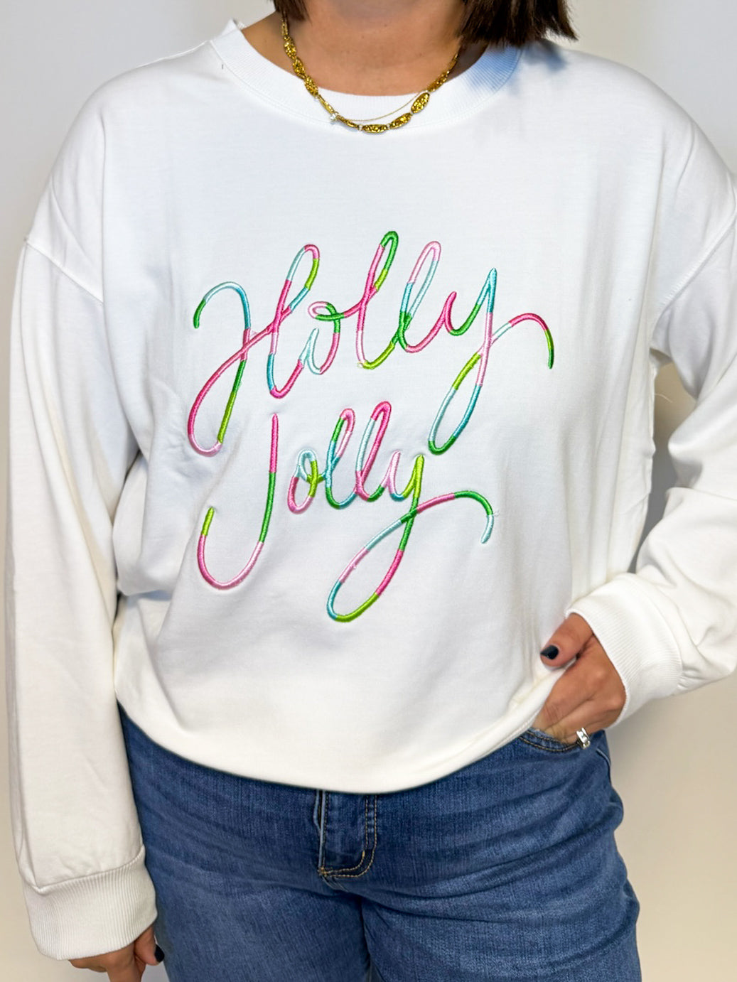 The Brooke Holly Jolly Corded Sweatshirt