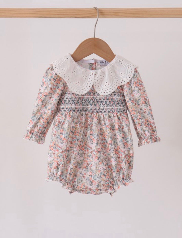 BR Lacy Smocked Romper