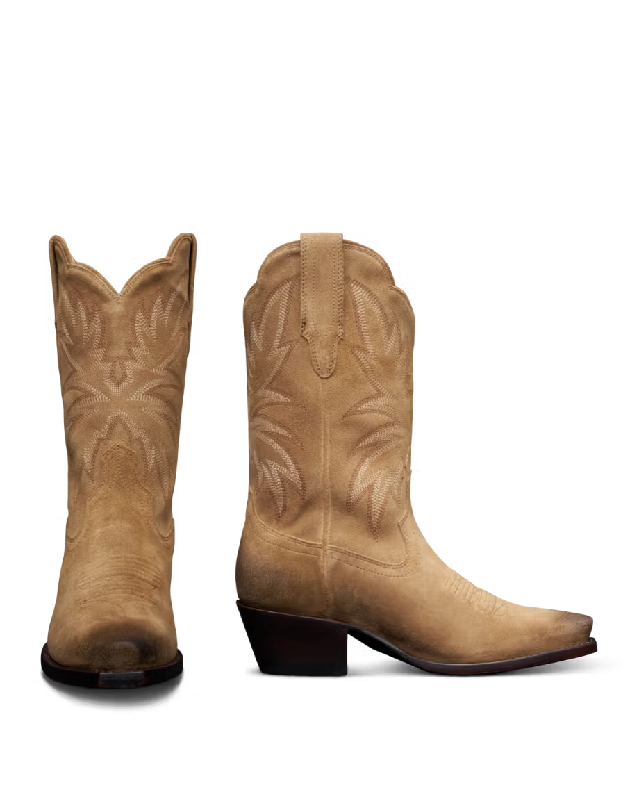 Tecovas Sadie Boot - Toasted Almond Suede
