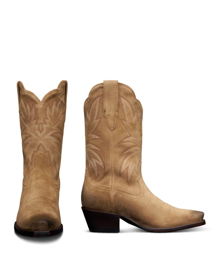Tecovas Sadie Boot - Toasted Almond Suede
