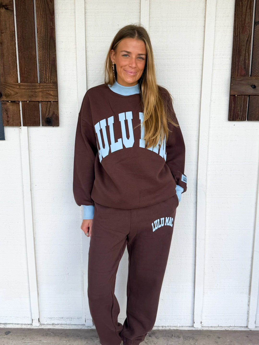 Lulu Mac Puff Mock Neck Sweatshirt
