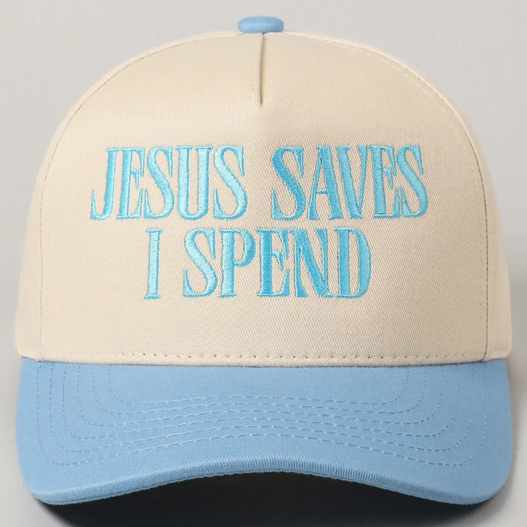 Jesus Saves I Spend Hat