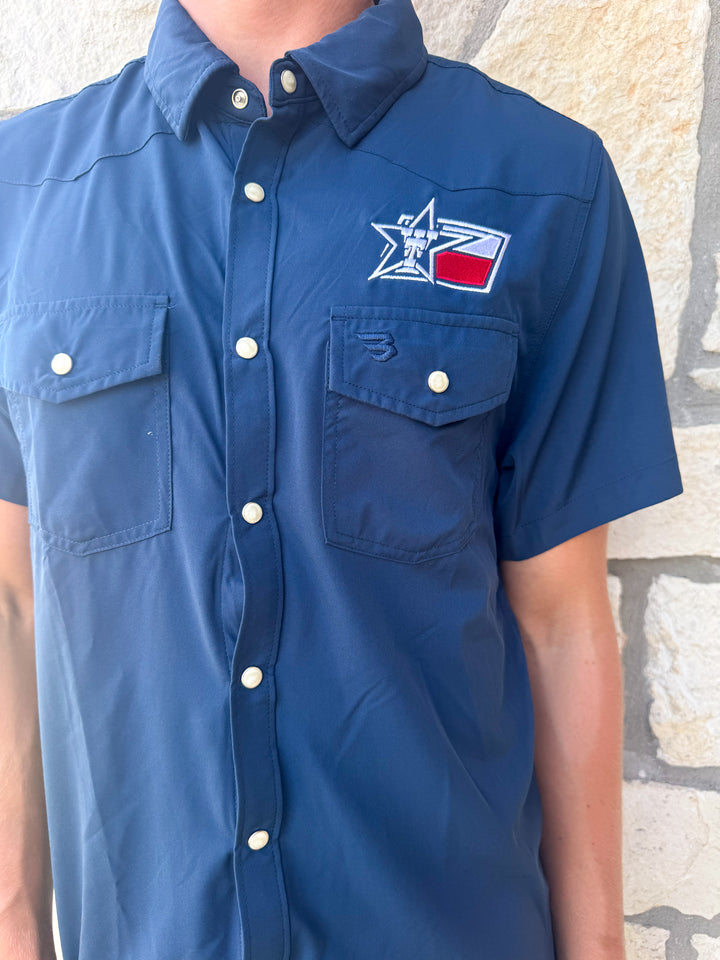 Burlebo X Wimberley Texans Performance Western Shirt