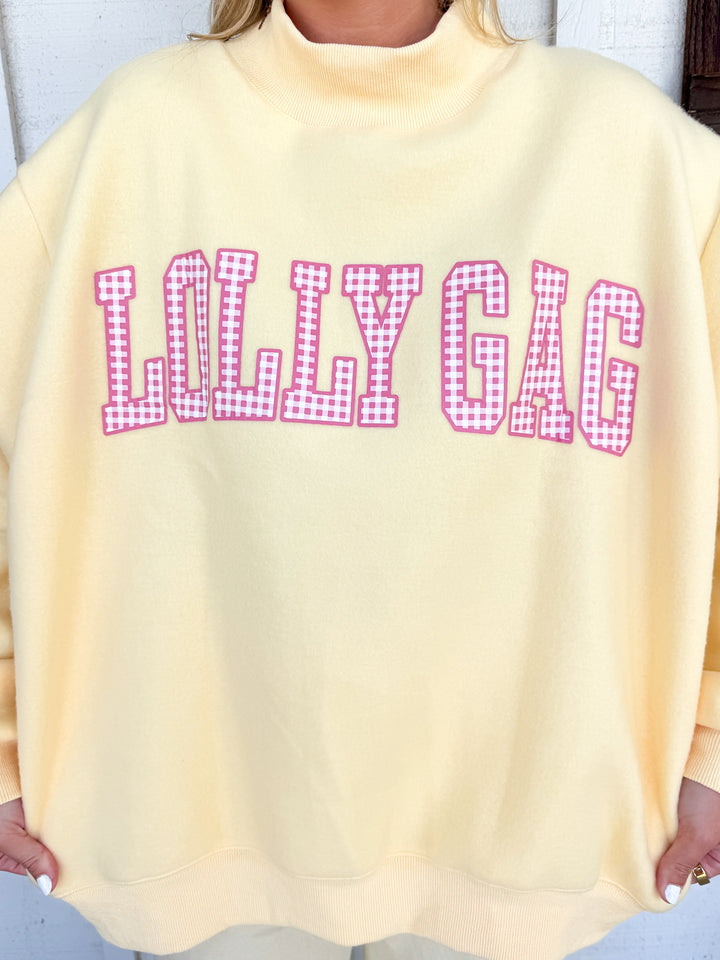 The Dilly Dally Gingham Sweatshirt