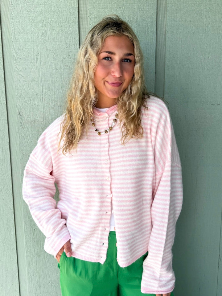 The Piper Striped Cardigan