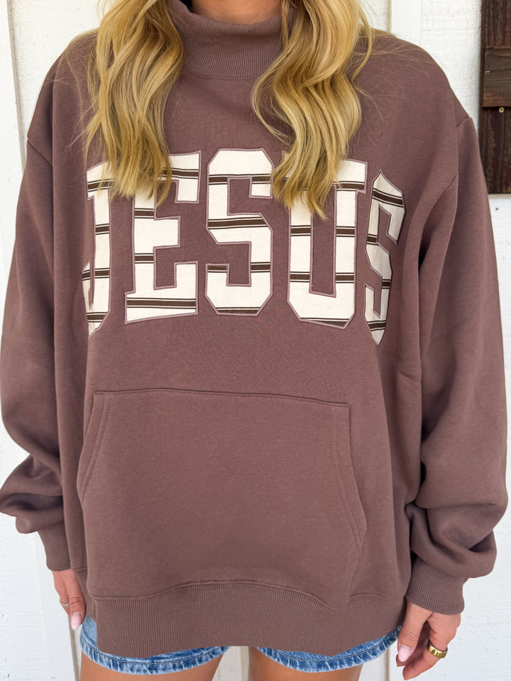 The Striped Jesus Mockneck