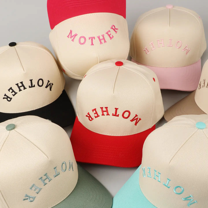 Mother Upside Down Embroidery Cap