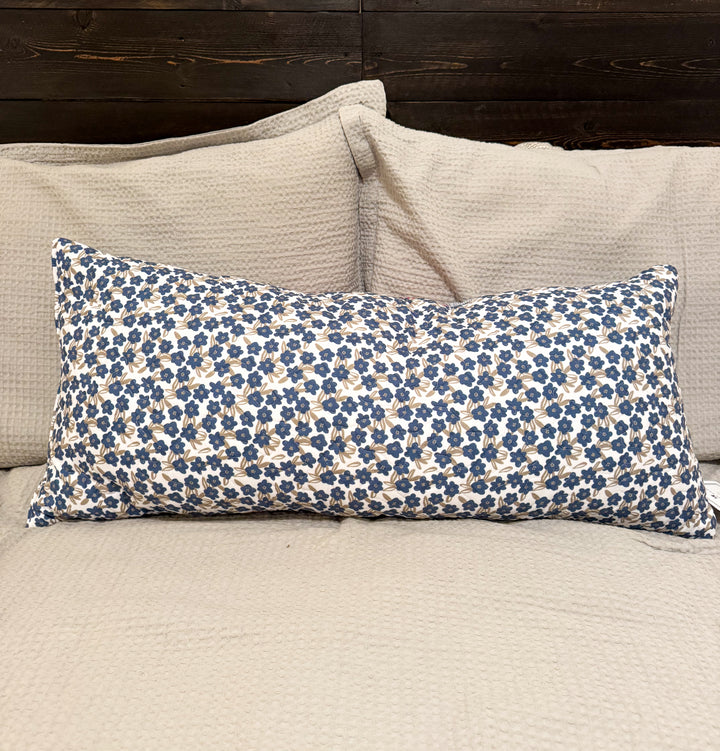 Ida Mae Adeline Patchwork Americana 14x33 Quilted Pillow