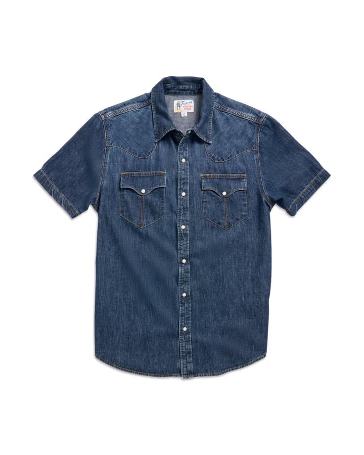Men's Tecovas Denim Pearl Snap SS Shirt