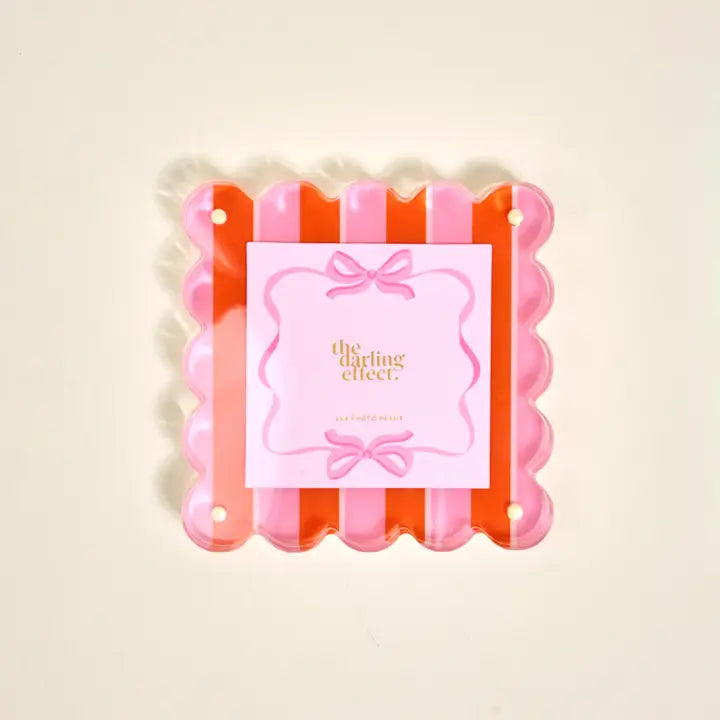 Darling Effect Square Scalloped Acrylic Frames
