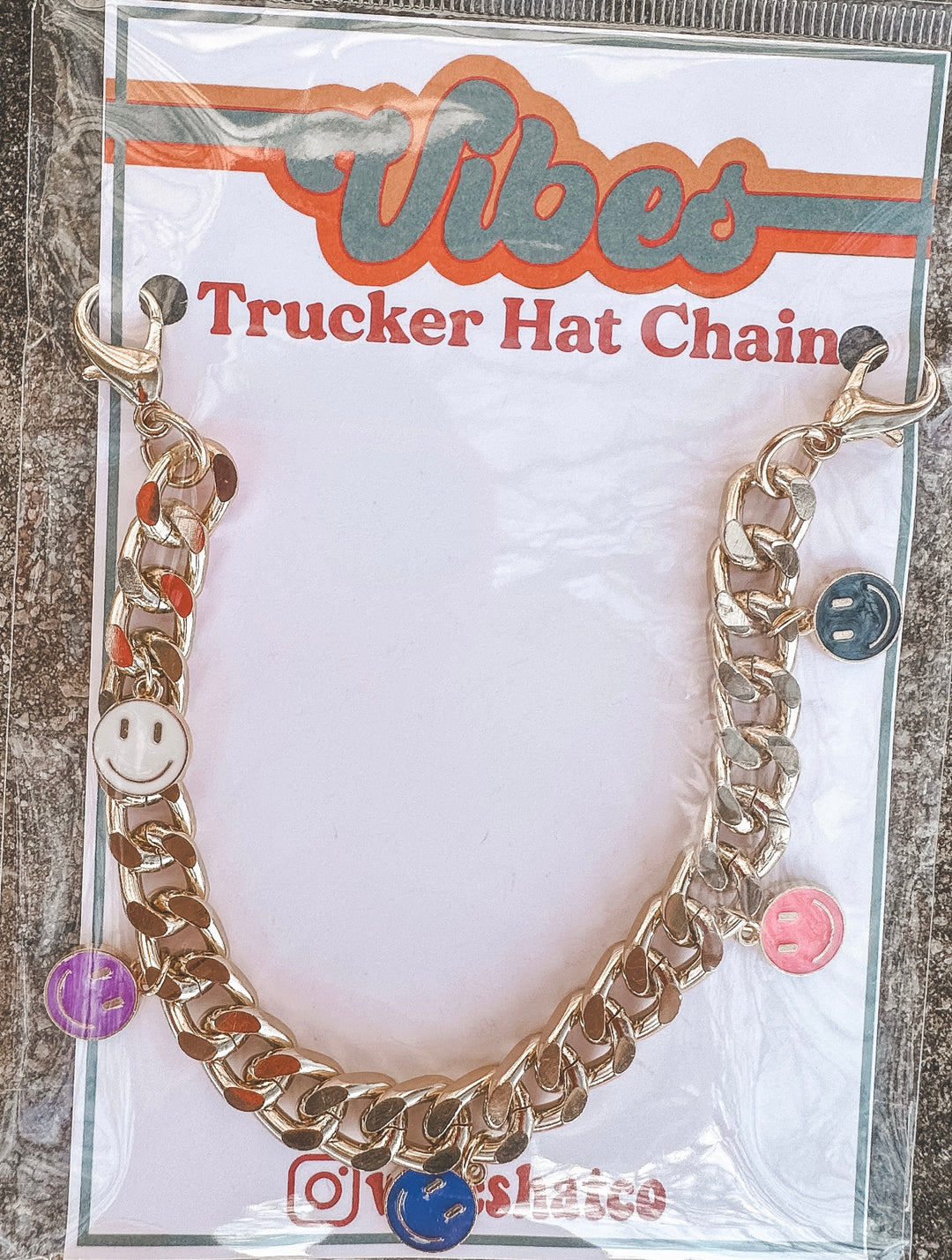 Trucker Hat Chains - Gold