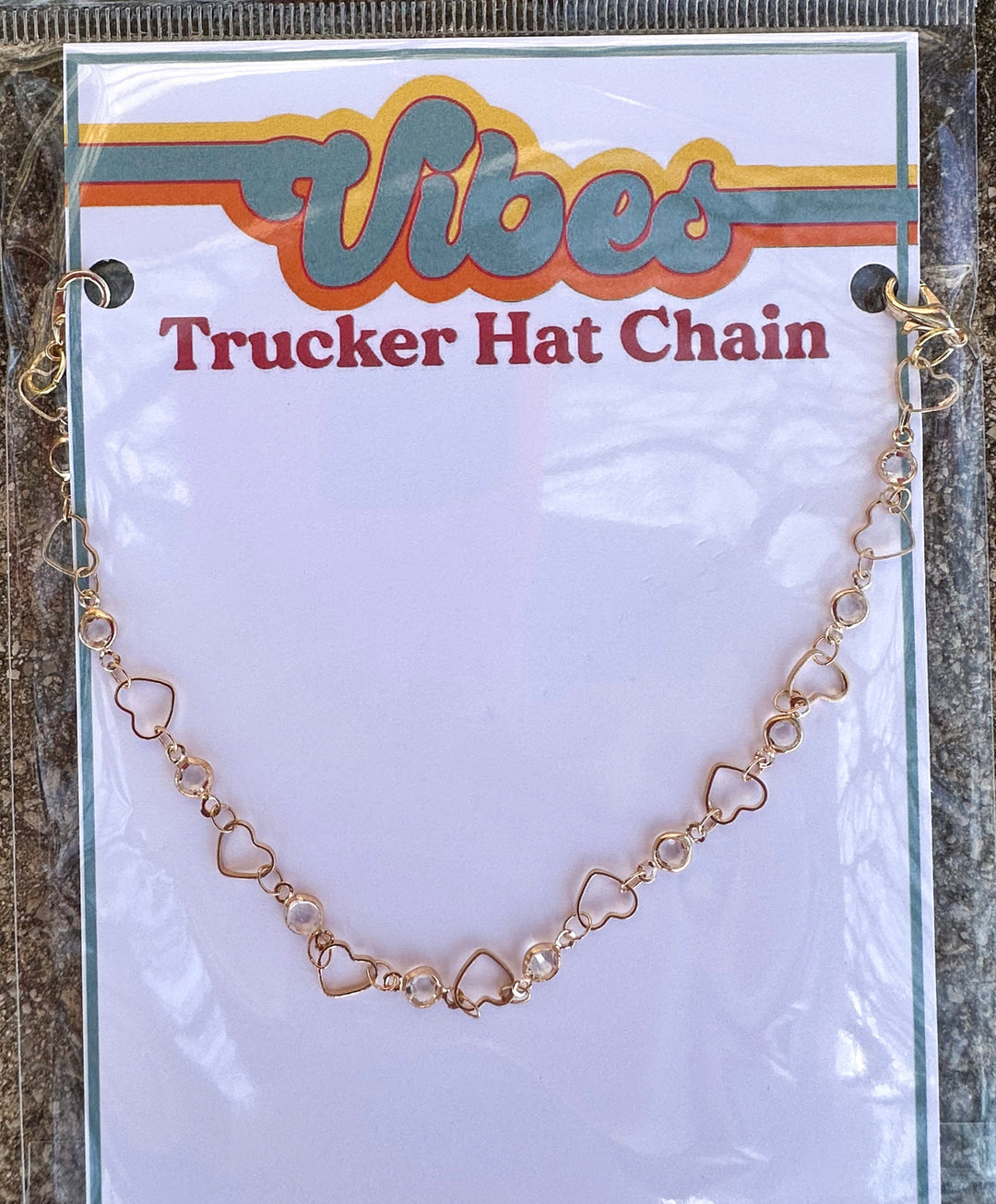 Trucker Hat Chains - Gold