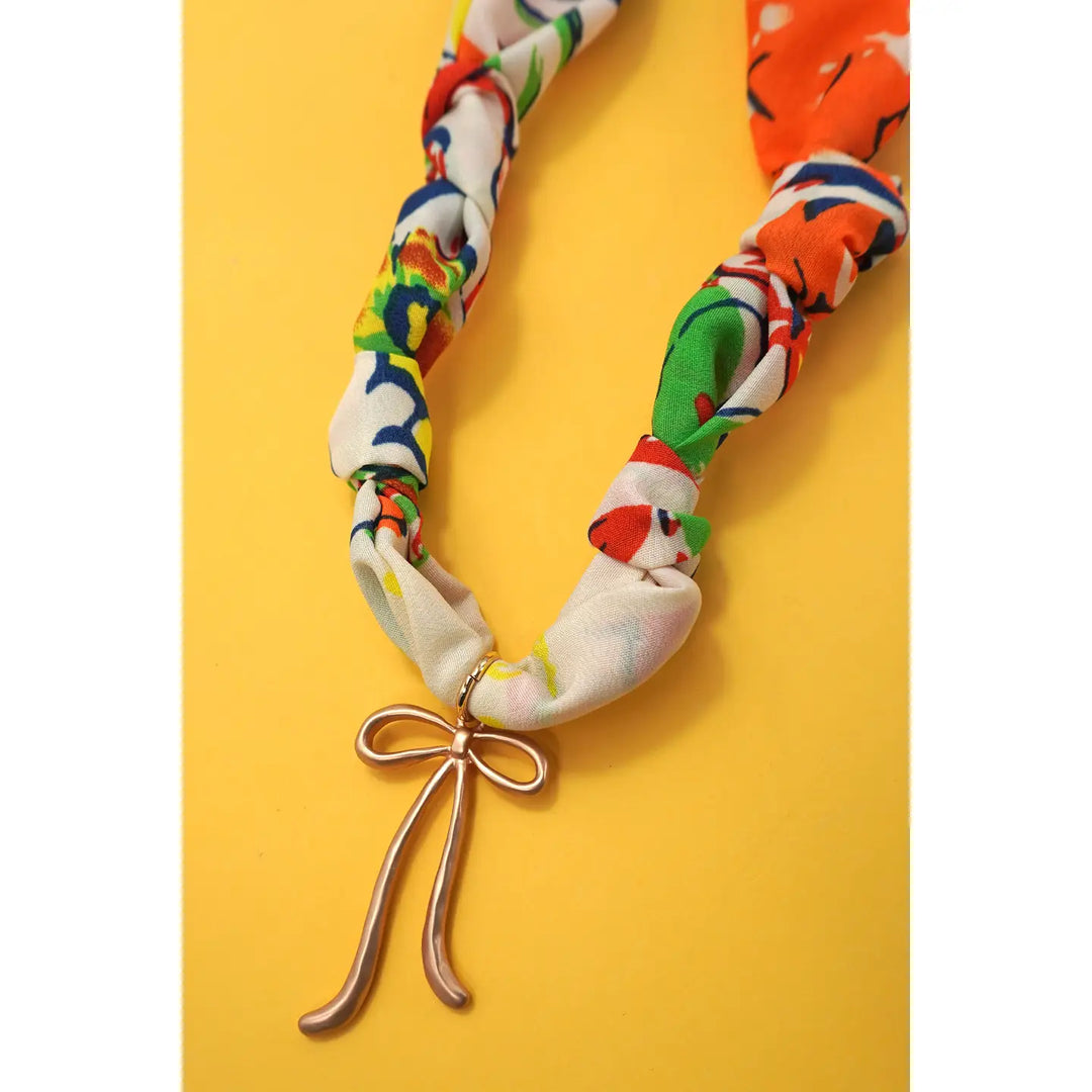 Josslyn Scarf Charm Necklace