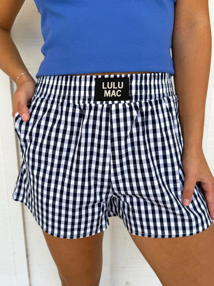 Lulu Mac Gingham Boxer Shorts