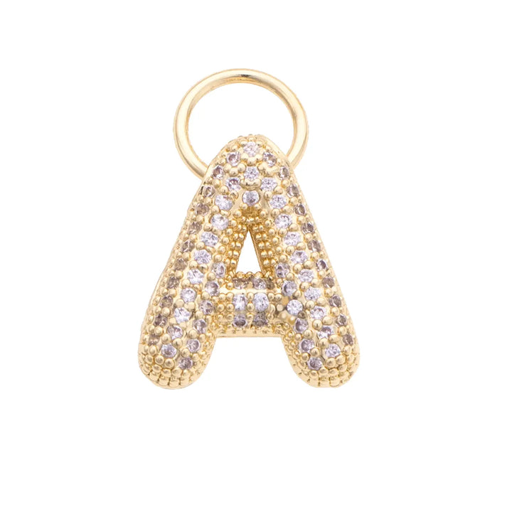 CS Pave Initials Charm