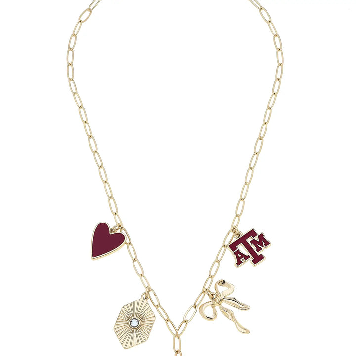 CS Paper Clip Charm Collector Necklace