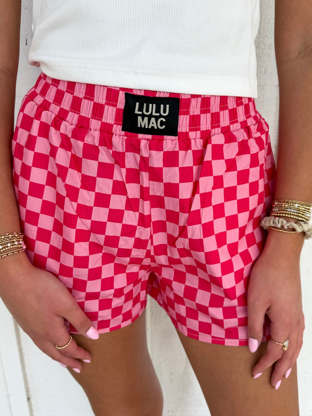 Lulu Mac Checkered Boxer Shorts
