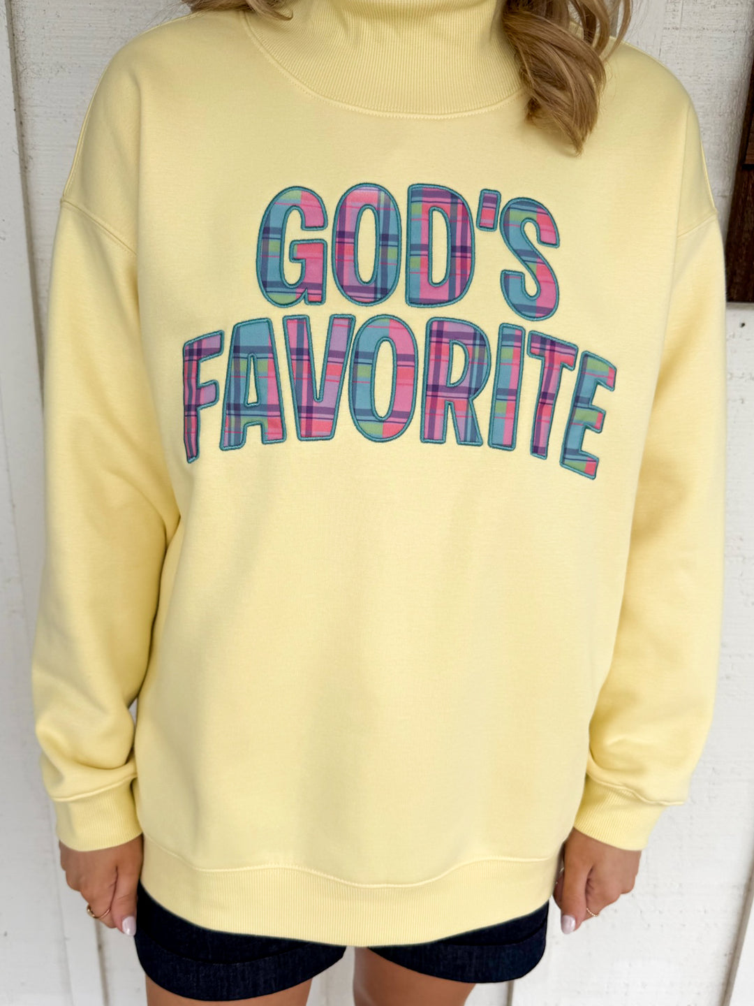 God's Favorite Mockneck Sweatshirt