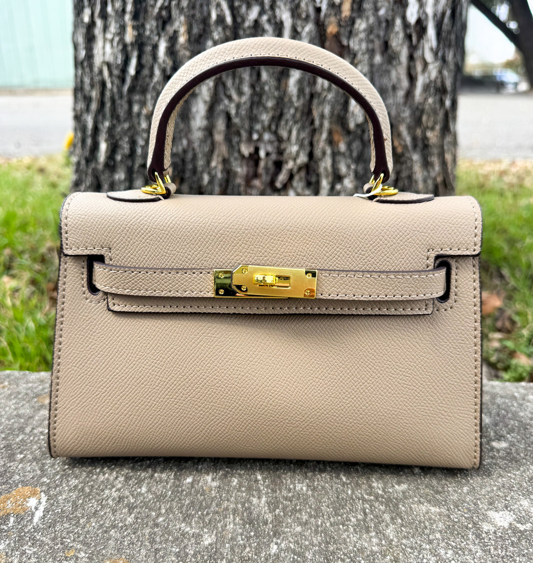 B&C Structured Top Handle Bag