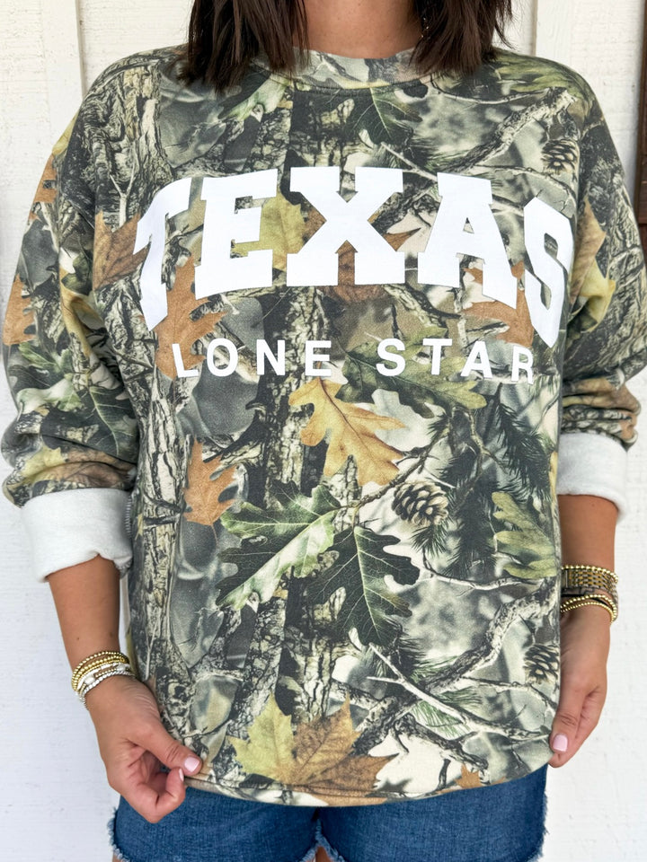 Texas Lonestar Camo Sweatshirt