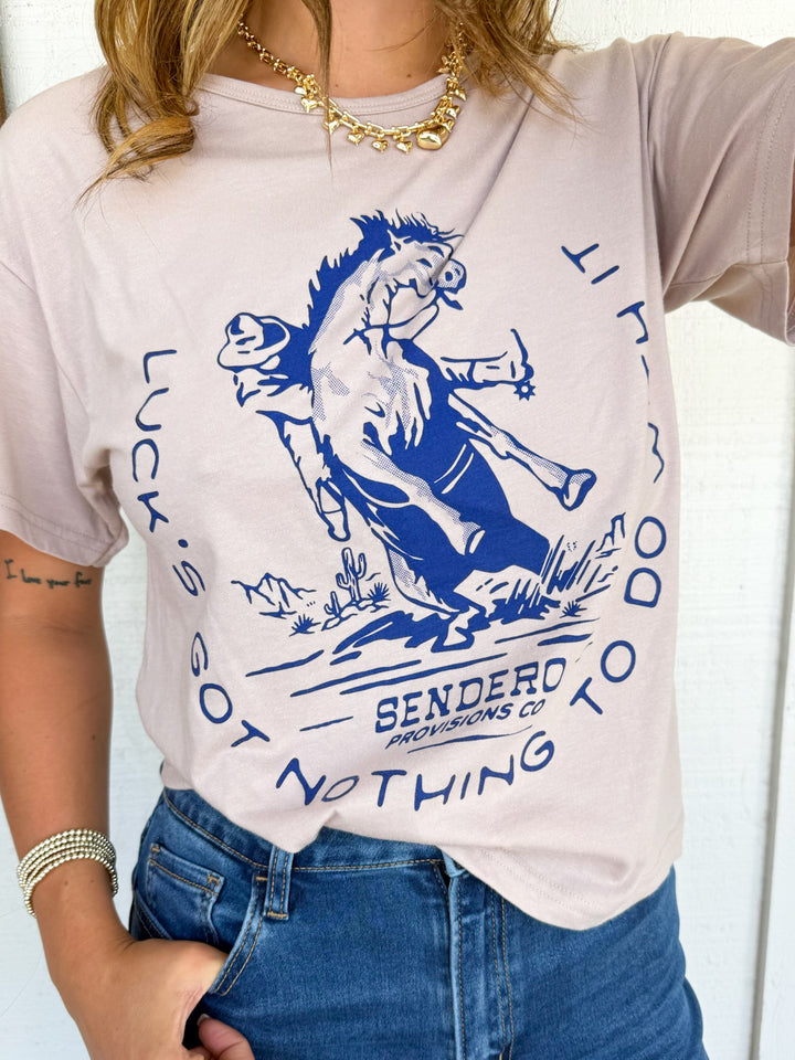 Sendero No Luck Basic Tee - Sand