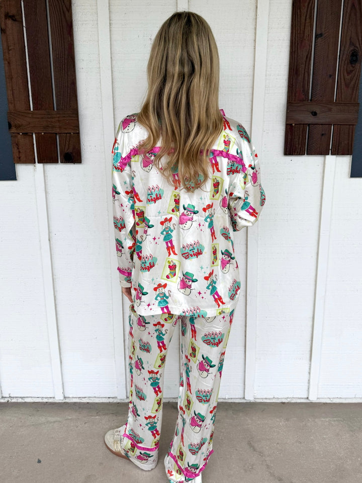 The Retro Cowgirl Christmas Pajamas