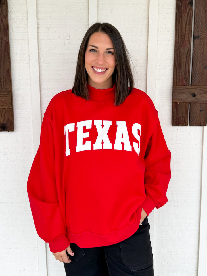 The Lone Star Mock Neck Sweatshirt