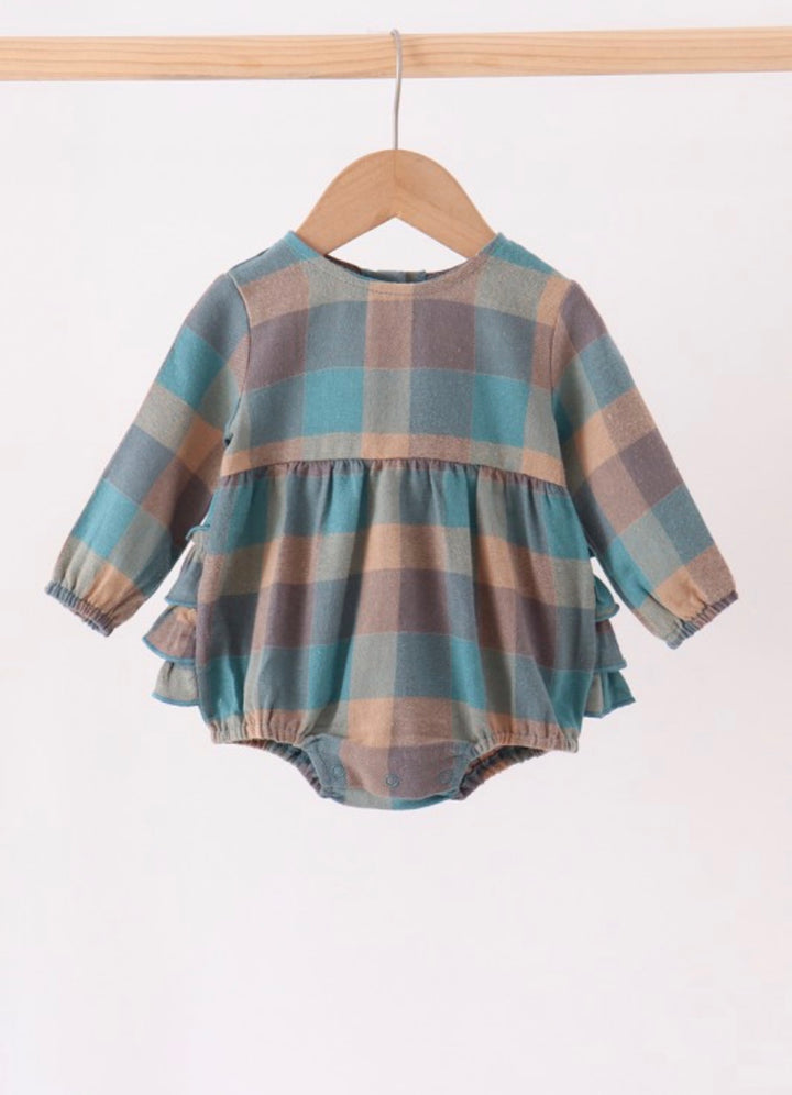 BR Tilly Plaid Romper