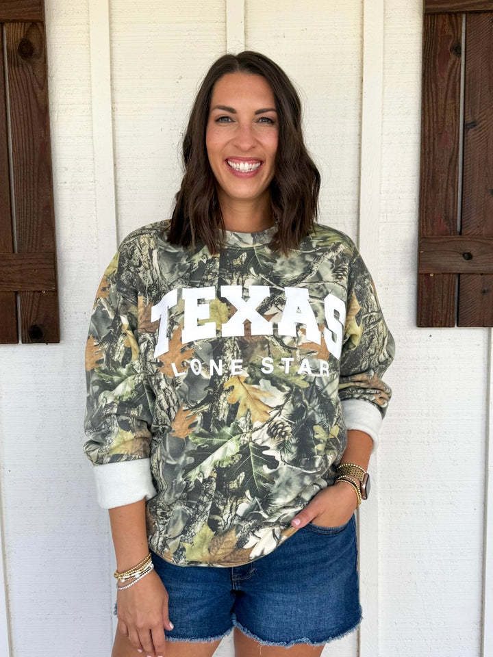 Texas Lonestar Camo Sweatshirt
