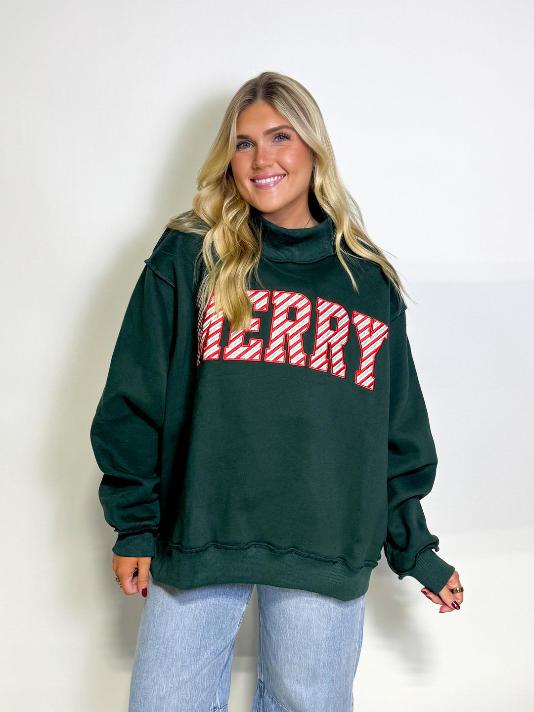 The Merry Striped Sweatshirt