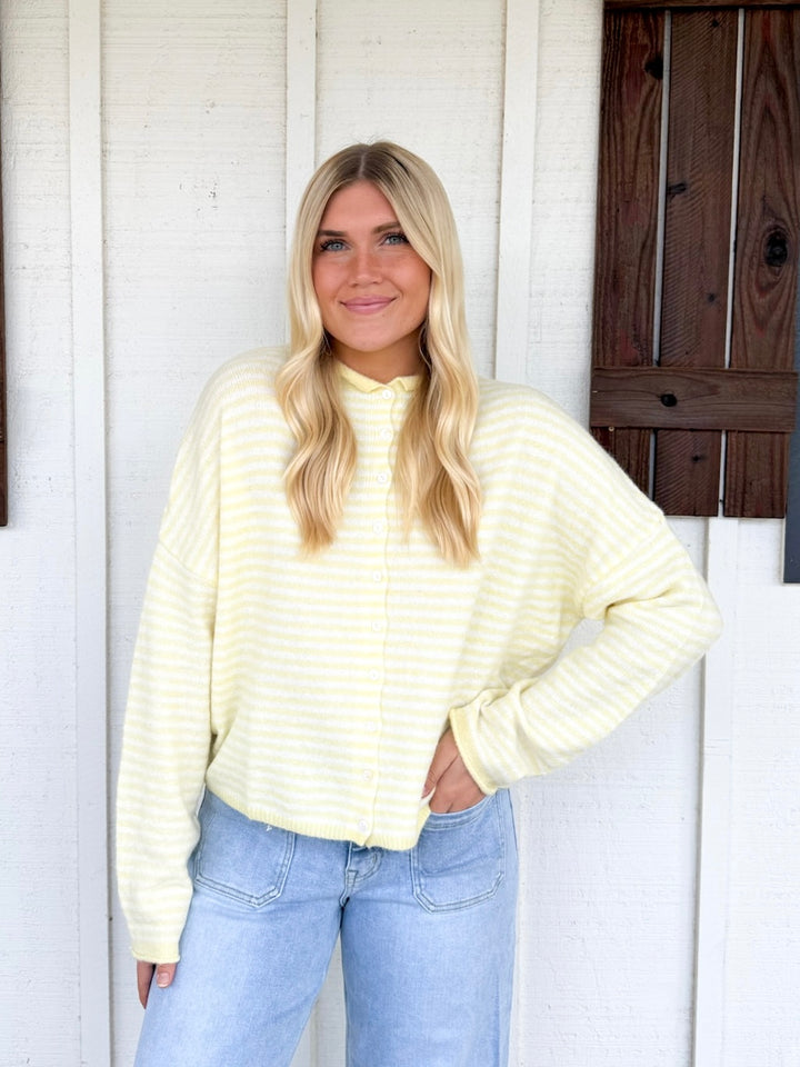 The Piper Striped Cardigan